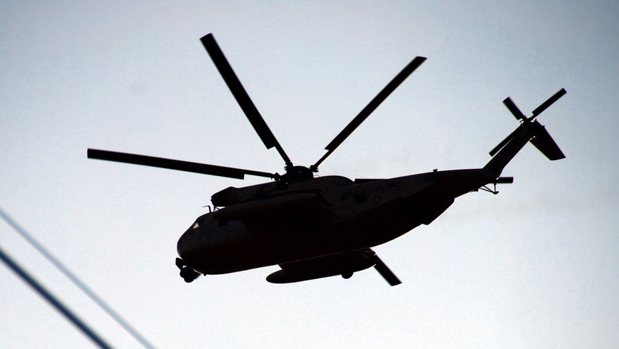 경북 의성 하늘을 날고있는 미해병대 헬리콥터 2008